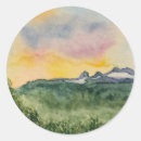 Search for landscape painting stickers Sunset
