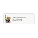 Search for european return address labels Eiffel tower