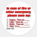 Search for rescue pet stickers Emergency