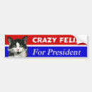 Search for white cat bumper stickers Political