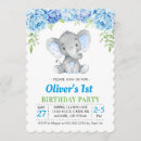 Search for baby boy second birthday invitations Elephant