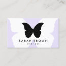 Search for purple butterfly business cards Simple