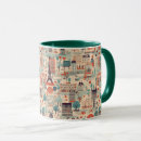 Search for vintage paris coffee mugs Green
