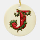 Search for letter j christmas tree decorations Initial