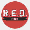 Search for fridays stickers Red