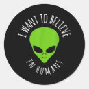 Search for funny human stickers Alien