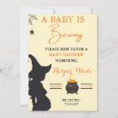Search for witch baby shower invitations October