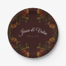 Search for fall wedding plates Red