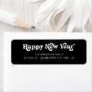 Search for happy new year return address labels Whimsical