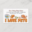 Search for pet care business cards Cat