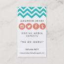 Search for social media manager business cards Marketing