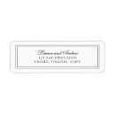 Search for modern black return address labels Bride and groom