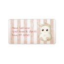 Search for white bunny return address labels Easter