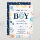 Search for outer space baby shower invitations Rocket