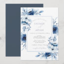 Search for royal blue flowers wedding invitations Winter