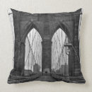 Search for new york city cushions Black and white