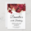Search for red 60th birthday invitations Modern