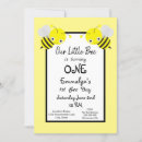 Search for bee 1st birthday invitations Colourful