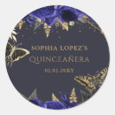 Search for royal blue and gold stickers Quinceanera