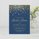 Search for faux gold bridal shower invitations Elegant