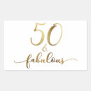 Search for gold lettering stickers 50th birthday