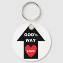 Search for gods love key rings Black