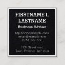 Search for advise business cards Advisor