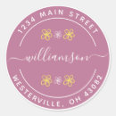 Search for classic round address stickers Modern calligraphy