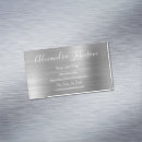 Search for brushed metal business cards Girly