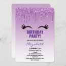 Search for lashes birthday invitations Makeup