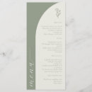 Search for boho wedding menus Sage green
