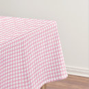 Search for pink checkered tablecloths White