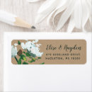 Search for rustic kraft paper wedding return address labels Floral