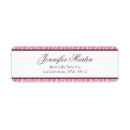 Search for chandelier return address labels Pink
