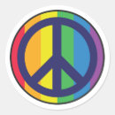 Search for rainbow peace sign stickers Lgbtq