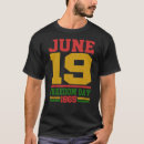 Search for 1865 tshirts Black history pride