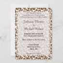 Search for brown wedding invitations Chic