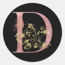 Search for gold monogram d stickers Glitter