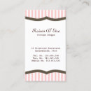 Search for second business cards Thrift store