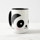 Search for cute cartoon panda mugs Kawaii