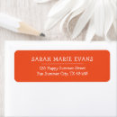 Search for flame return address labels Orange