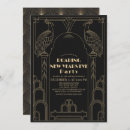 Search for art deco new year invitations Gold