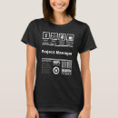 Search for project managers tshirts Facts