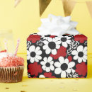 Search for black and white floral wrapping paper Red