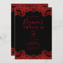 Search for lace sweet 16 invitations 16th