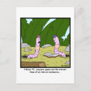 Search for a worm postcards Cartoon