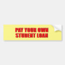 Search for loans bumper stickers Economy