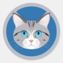 Search for cat with blue eyes stickers Pet