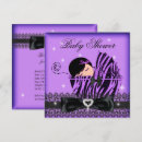 Search for purple and black baby shower invitations Girly