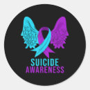 Search for depression ribbon stickers 988 helpline